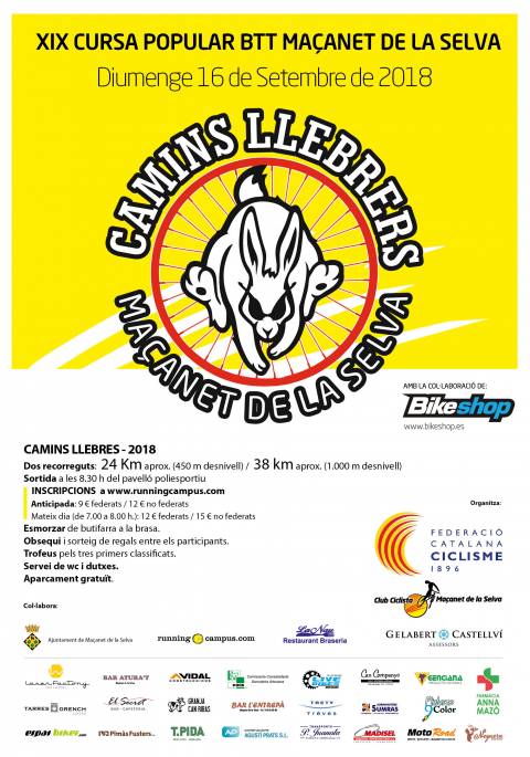 XIX BTT Camins Llebrers 2018