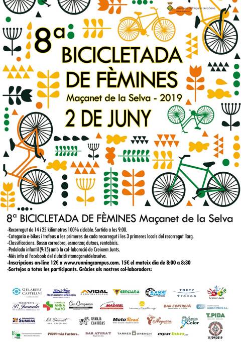 8a Bicicletada de Fèmines Maçanet de la Selva 2019